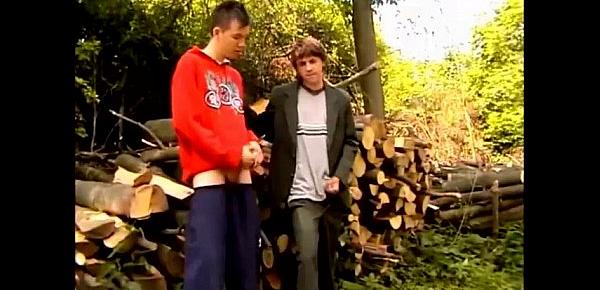  Two Boys Caught Wanking Outdoors